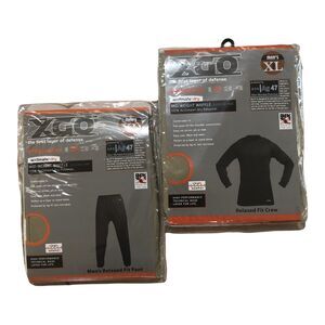 XL Set XGO Mid-weight Tech Waffle Phase 2 Thermal Long sleeve Shirt & Pants Mens